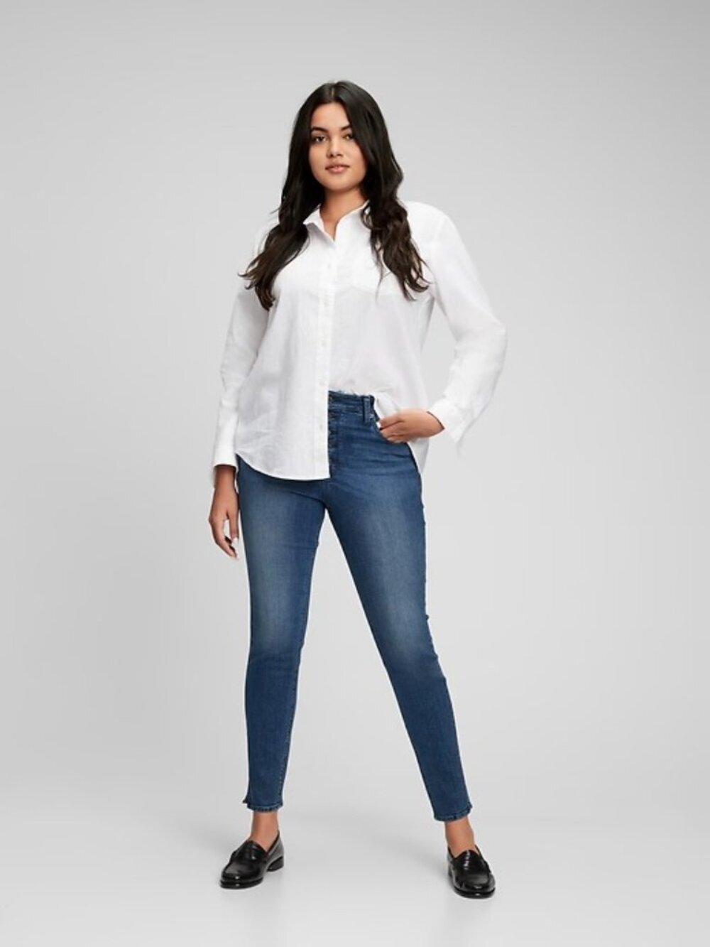 2/$30 GAP High Rise Jeggings Dark Sils 2/ 26 #A1862